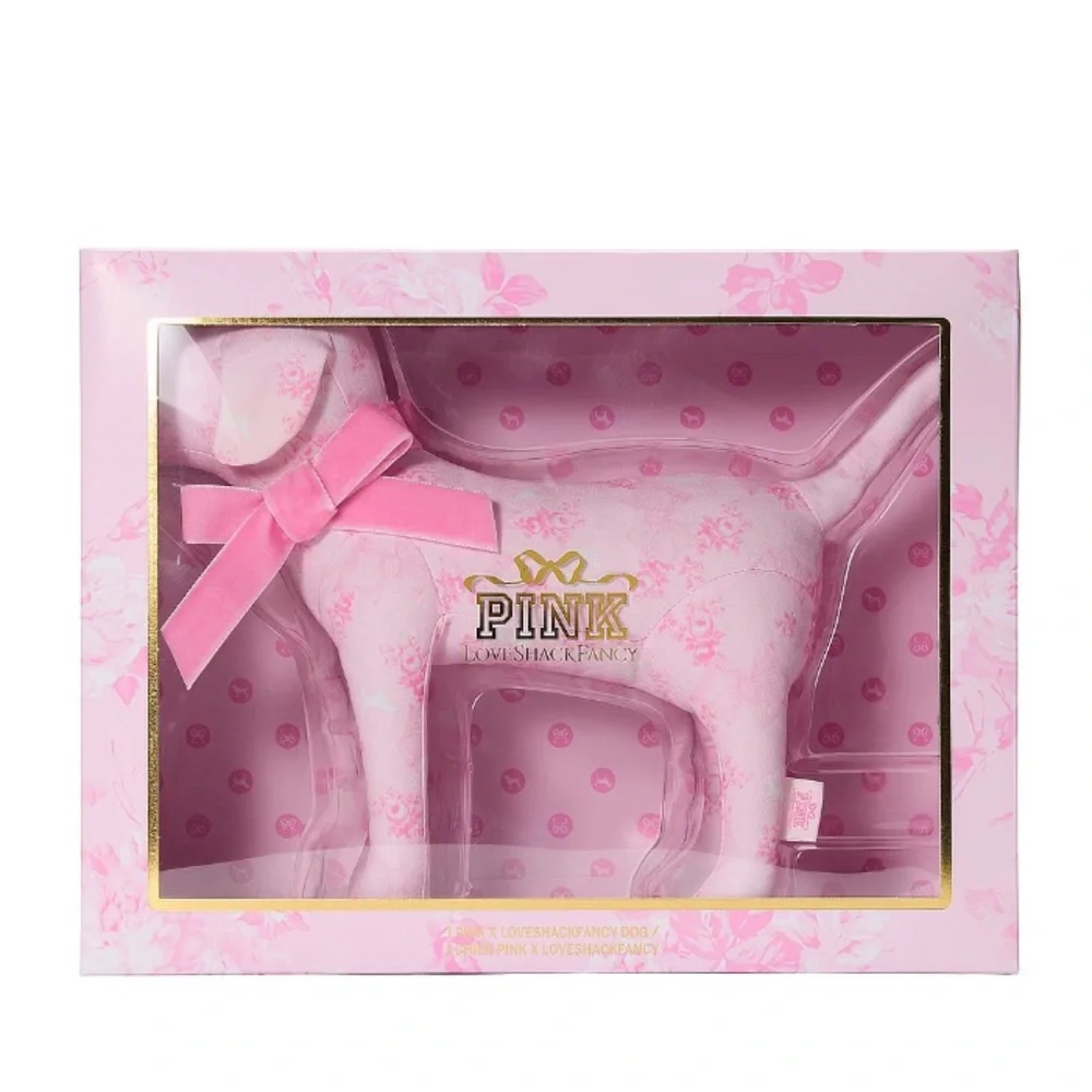 🎀PINK x LoveShackFancy Ltd Edition plush pup NWT